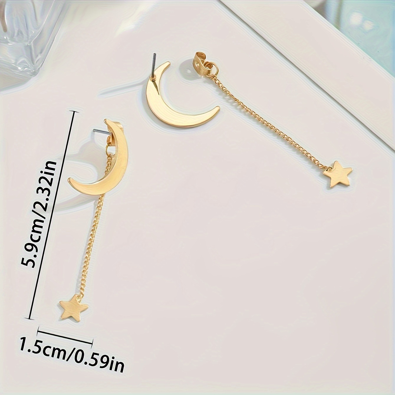 Tassel Star Moon Earrings Gift for Eid Ramadan